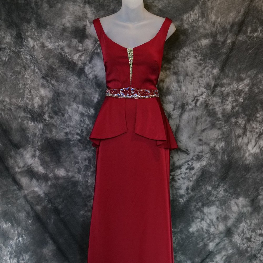 Size 10 Garnet Red Evening Gown